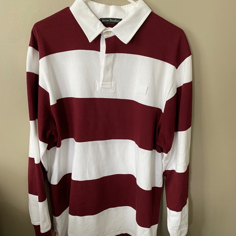 Acne studios striped polo